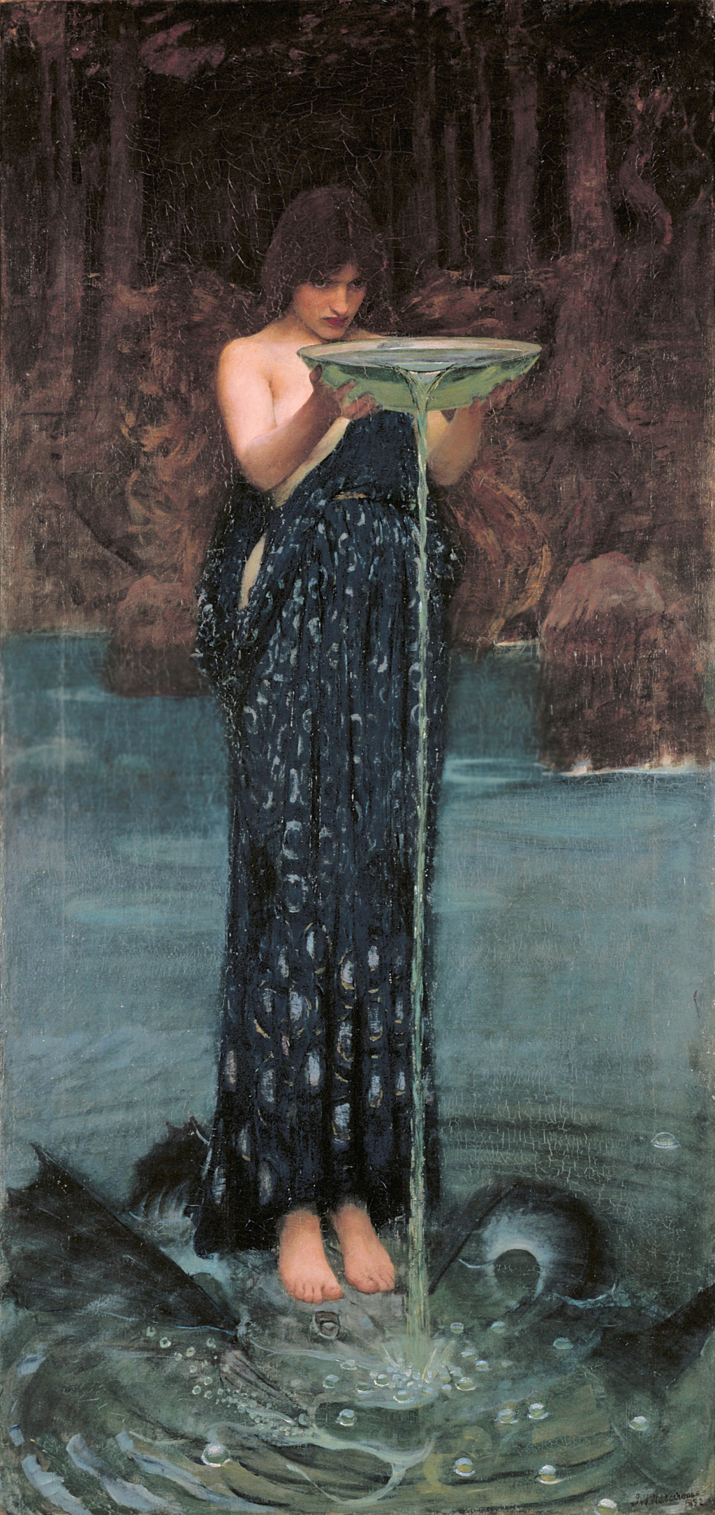 Circe Invidiosa in Detail John William Waterhouse